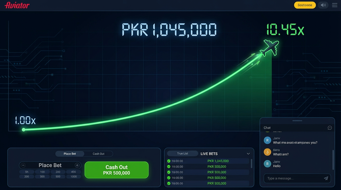 Main screen of PKR99 aviator page for PK players
